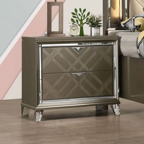 ACME 25323 Skylar - Nightstand - Dark Champagne