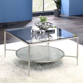 ACME LV00574 Adelrik - Coffee Table - Glass & Chrome