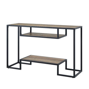 ACME LV00887 Idella - Console Table - Rustic Oak & Black Finish