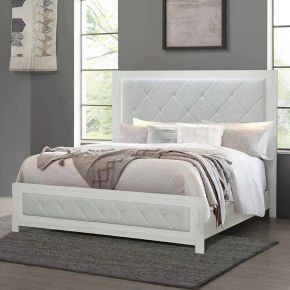 ACME BD04352Q ACME BD04352Q Jehoram - Queen Bed - Beige Linen & Beige