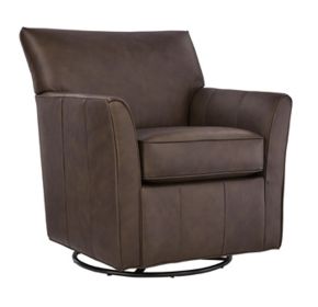 Signature Design by Ashley® A3000820 Braydunn - Swivel Glider Accent Chair - Espresso Brown