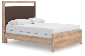 Ashley Furniture PCB1360B4 Kinlanni - Queen Upholstered Panel Bed - Tan