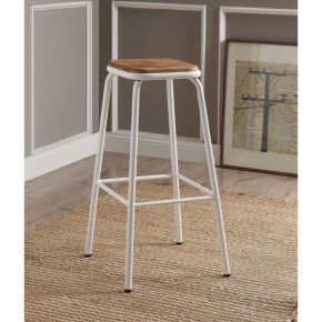 ACME 72386 ACME 72386 Scarus - Bar Stool (Set of 2) - Natural & White