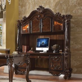 ACME 92284 ACME 92284 Versailles - Executive Computer Desk With Hutch - Cherry Oak