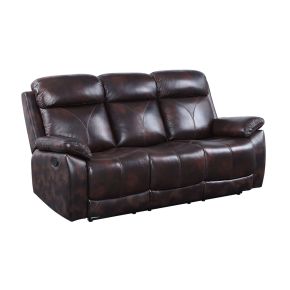 ACME LV00066 Perfiel - Sofa - 2 Tone Dark Brown Top Grain Leather