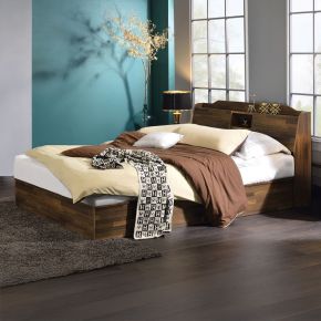 ACME BD00542Q Hestia - Queen Bed With Storage - Walnut