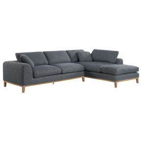 CoasterElevations 508857 Persia - Upholstered Track Arm Sectional Sofa - Gray