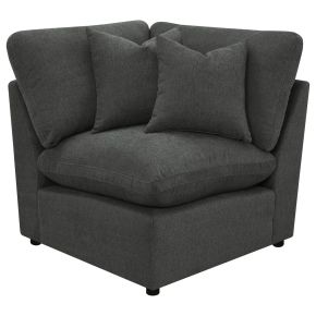 Coaster Fine Furniture 609530CRN Collins - Modular Corner Chair - Dark Gray