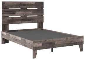 Signature Design by Ashley® EB2120/156/112 Neilsville - Full Panel Platform Bed - Multi Gray