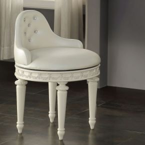 ACME BD02272 Dorothy - Vanity Chair With Swivel - Ivory