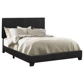 CoasterEveryday 300761KE Dorian - Upholstered Eastern King Panel Bed - Black