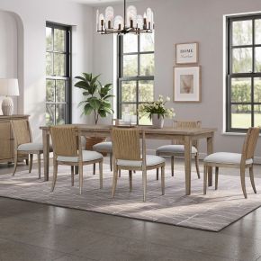 Liberty Furniture 611-CD-7RLS Sheridan Pointe - 7 Piece Rectangular Table Set - Vintage Natural