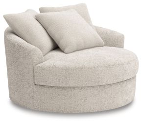 Signature Design by Ashley® PC5910621 Cuddle Plush - Oversized Swivel Accent Chair - Arctic