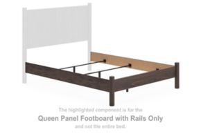 Signature Design by Ashley® PCB2614-154 Pamytta - Queen Panel Footboard With Rails - Brown