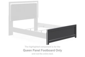 Signature Design by Ashley® PCB3380-54 Zuraleus - Queen Panel Footboard - Black