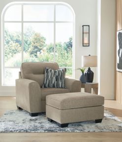 Benchcraft® 31304/23/14 Olten - 2 Pc. - Chair And A Half, Ottoman - Mocha
