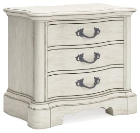 Signature Design by Ashley® B980-93 Arlendyne - Antique White - Three Drawer Night Stand