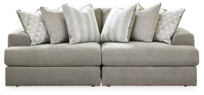 Signature Design by Ashley® 58103S1 Avaliyah - Ash - 2-Piece Sectional