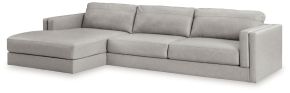 Signature Design by Ashley® 57404S1 Amiata - Glacier - 2-Piece Sectional With Laf Corner Chaise