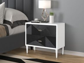ACME AC00394 Dubni - Accent Table - White & Black