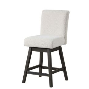 New Classic D4125-28-WHT High Line - Swivel Counter Chair (Set of 2) - White