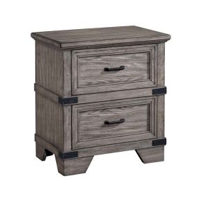 Intercon FG-BR-4902-STE-C Forge - Nightstand - Brushed Steel