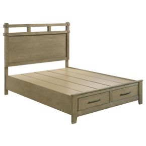 Coaster Fine Furniture 207530Q Hazlewood - 59" Queen Panel Storage Bed - Vineyard Oak