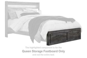 Signature Design by Ashley® B221-54S Baystorm - Queen Storage Footboard - Gray