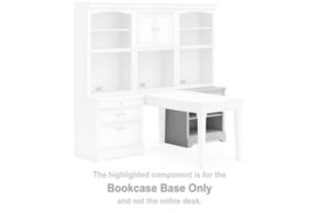 Signature Design by Ashley® H777-41B Kanwyn - Bookcase Base - Whitewash