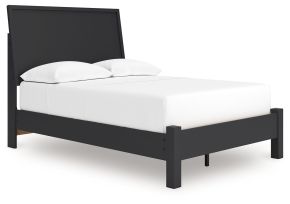 Signature Design by Ashley® B1013B25 Danziar - Full Panel Bed With Low Footboard - Black