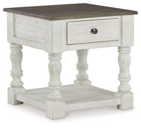 Ashley Furniture T994-2 Havalance - Square End Table - White / Gray