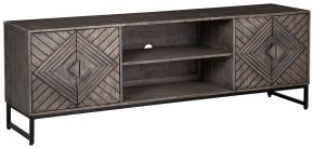 Ashley Furniture A4000512 Treybrook - 2 Door Accent Cabinet - Distressed Gray