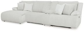 Ashley Furniture 92706S12 Ashley Furniture 92706S12 Top Tier - 4-Piece Reclining Sectional With Laf Press Back Chaise - Alloy