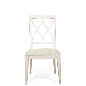 Riverside Furniture 59347 Myra - Back Side Chair (Set of 2) - Paperwhite
