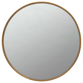 CoasterEssence 961488 O'Malley - Round Framed Wall Mirror - Brass