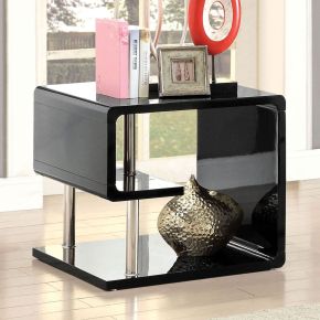 Furniture of America CM4057BK-E Ninove - End Table - Black