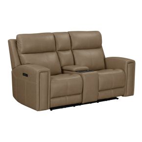 Liberty Furniture 7021TO-23P Camden - Loveseat With Console P3 & ZW - Brown