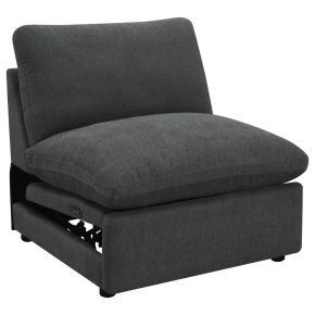 Coaster Fine Furniture 609530ARP Collins - Modular Power Armless Recliner - Dark Gray