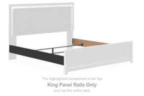 Signature Design by Ashley® PCB3380-97 Zuraleus - King Panel Rails - Black