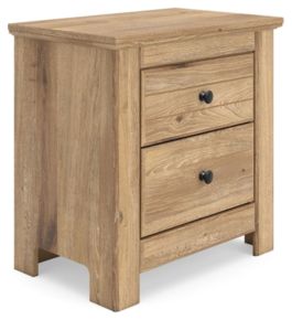 Signature Design by Ashley® PCB1170-92 Makidern - Two Drawer Night Stand - Tan