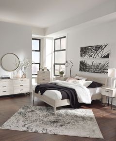 Ashley Furniture EB1864/231/157/113/291(2) Ashley Furniture EB1864/231/157/113/291(2) Socalle - 5 Pc. - Dresser, Queen Panel Platform Bed, 2 Nightstands - Natural