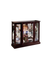 Pulaski Furniture 6705 PFC Curios - Lighted 1 Shelf Console Display Cabinet - Cherry Brown
