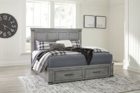 Signature Design by Ashley® B772/58/56S/94 Russelyn - Gray - California King Storage Bed