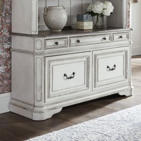 Liberty Furniture 244-HO121 Magnolia Manor - Credenza - Antique White