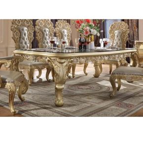 ACME DN01482 Cabriole - Dining Table - Gold