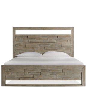 Riverside Furniture 39380-39381-39372 Intrigue - King LED Panel Bed - Hazelwood