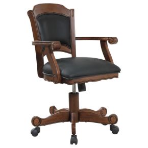 CoasterEssence 100872 Turk - Upholstered Swivel Dining And Game Chair - Tobacco