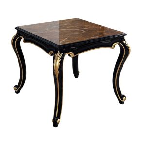 ACME LV01891 ACME LV01891 Betria - End Table - Engineered Stone Top, Gold & Black