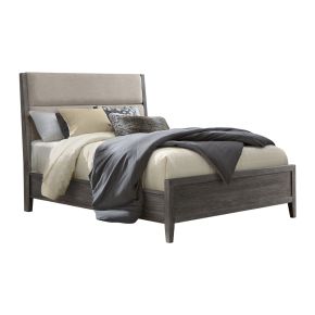 Intercon PO-BR-9550Q-BDL-C Portia - Queen Upholstered Bed - Brushed Brindle