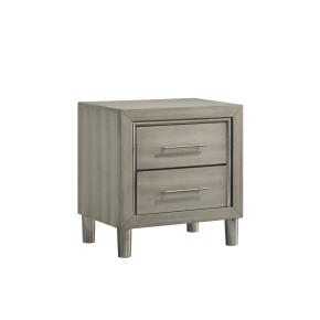 New Classic B1248-040 Lennox - 2 Drawer Nightstand - Gray